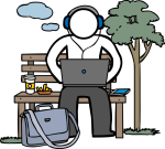 Remote work in the park