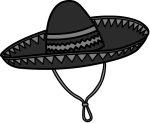 Black Sombrero Hat