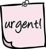 Urgent post in note