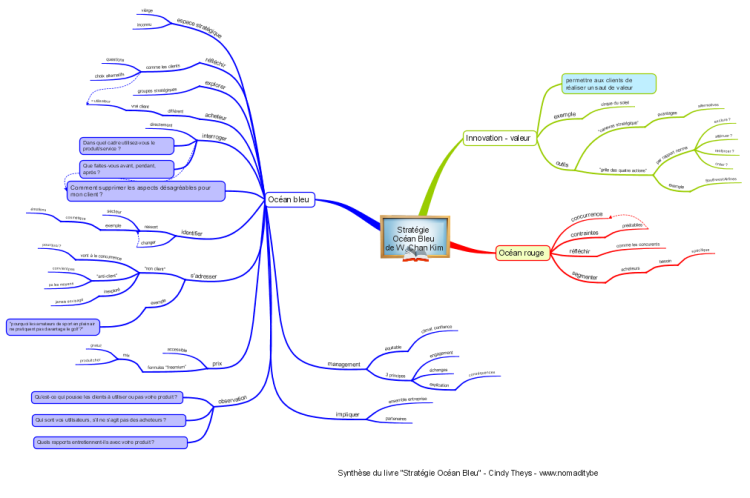 Stratégie Océan Bleu: iMindMap mind map template | Biggerplate