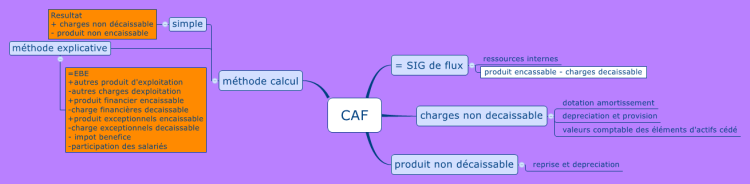 Caf Capacite D Autofinancement Xmind Mind Map Template